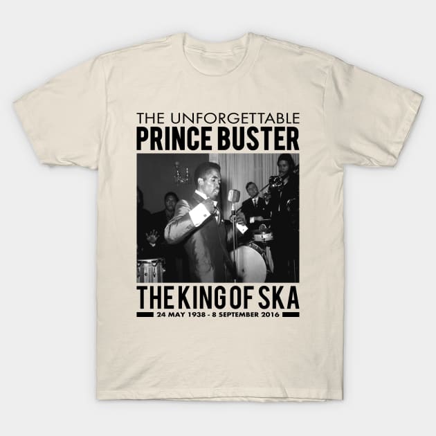 The Unforgetable Prince Buster The King Of Ska T-Shirt by Charlieswill